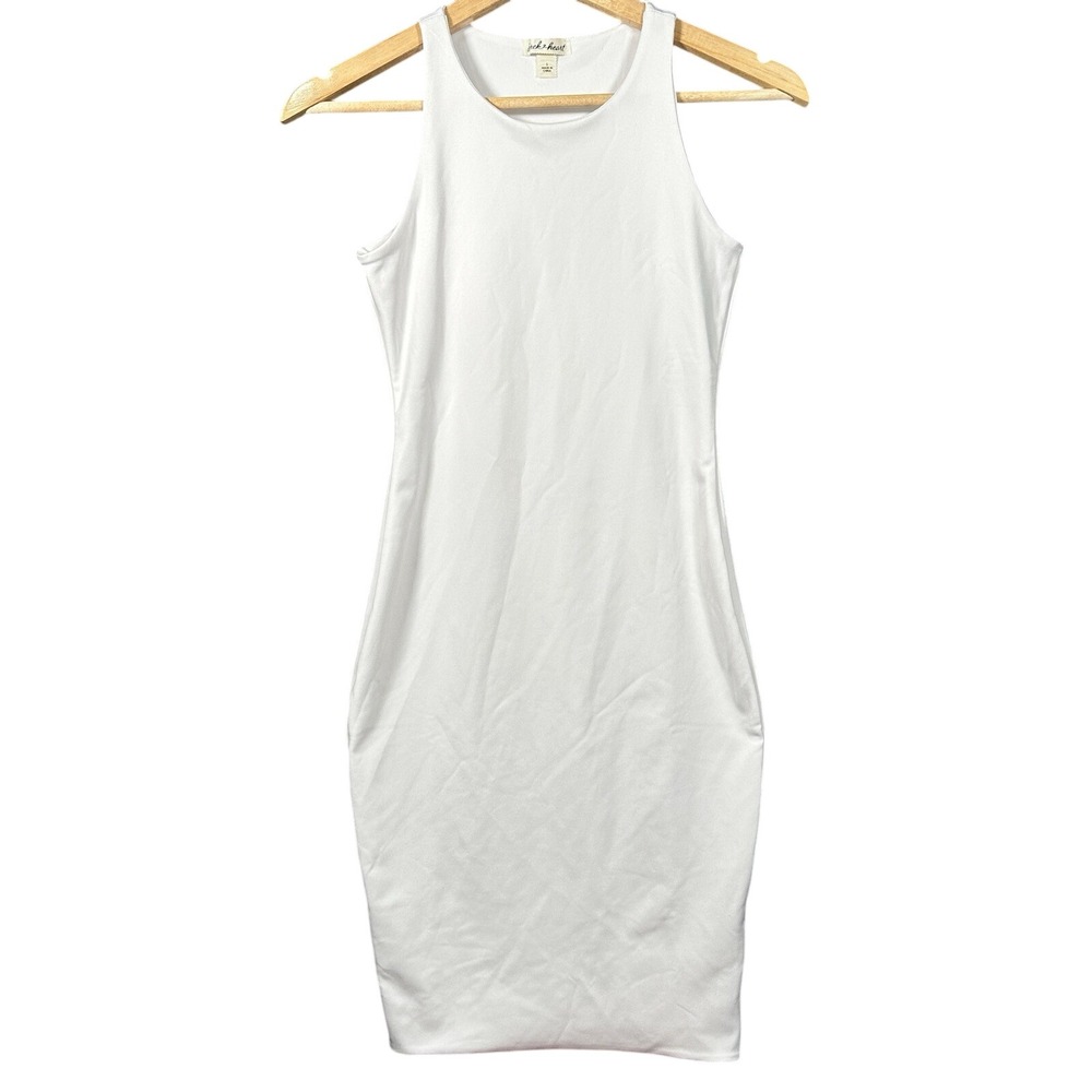 derek heart bodycon dress | Dresses | Derek Heart Size Small White Fit Wedding Anniversary Honeymoon Size:42/ US 8 Birthday Sale 2026 light blue checkered dress hugging silhouette